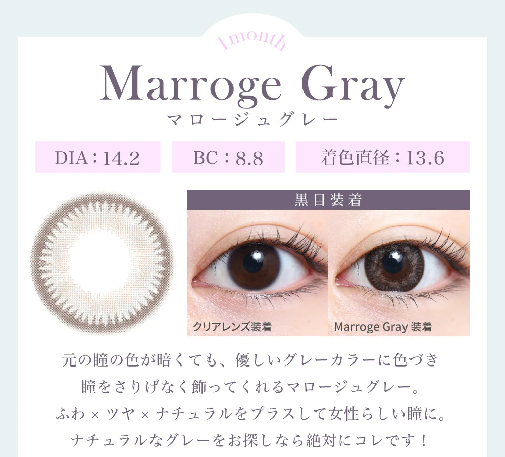 マロージュグレー（1MONTH）