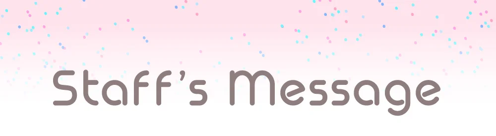Staff's Message
