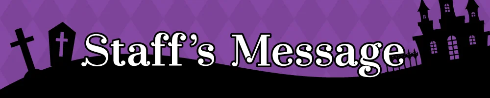 Staff's Message