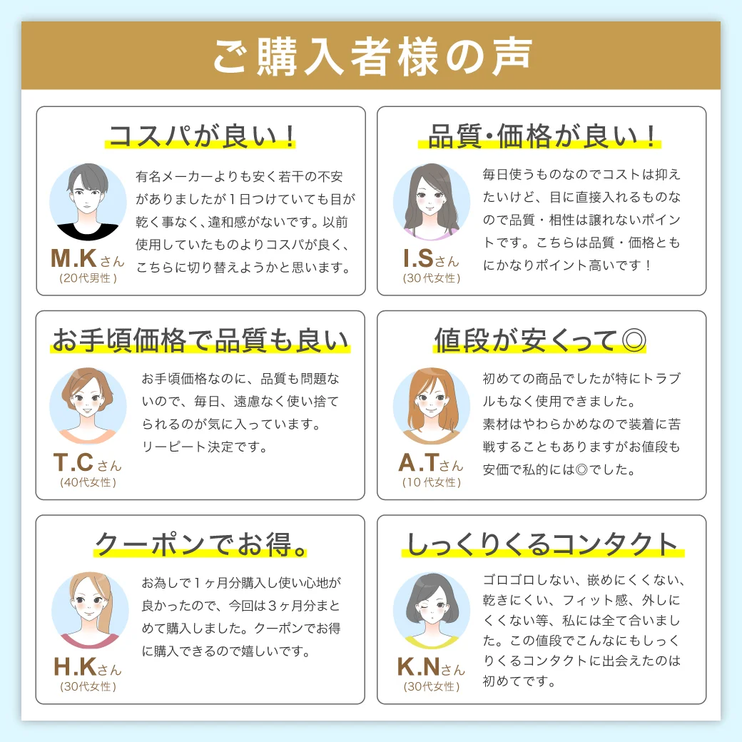 TeAmo CLEAR 1DAY 低含水 高評価レビュー多数