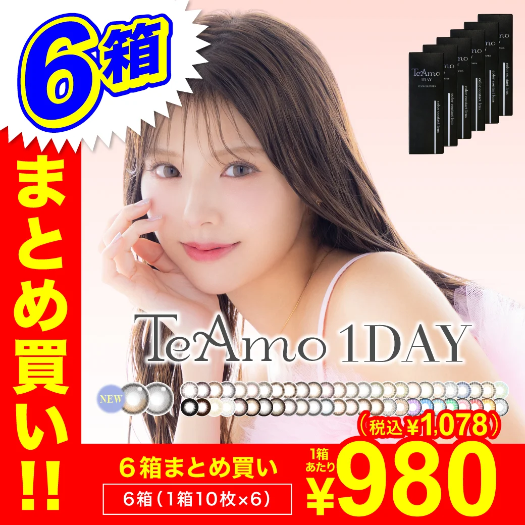 TeAmo1DAY 6箱まとめ買い 1DAY 1箱10枚入り