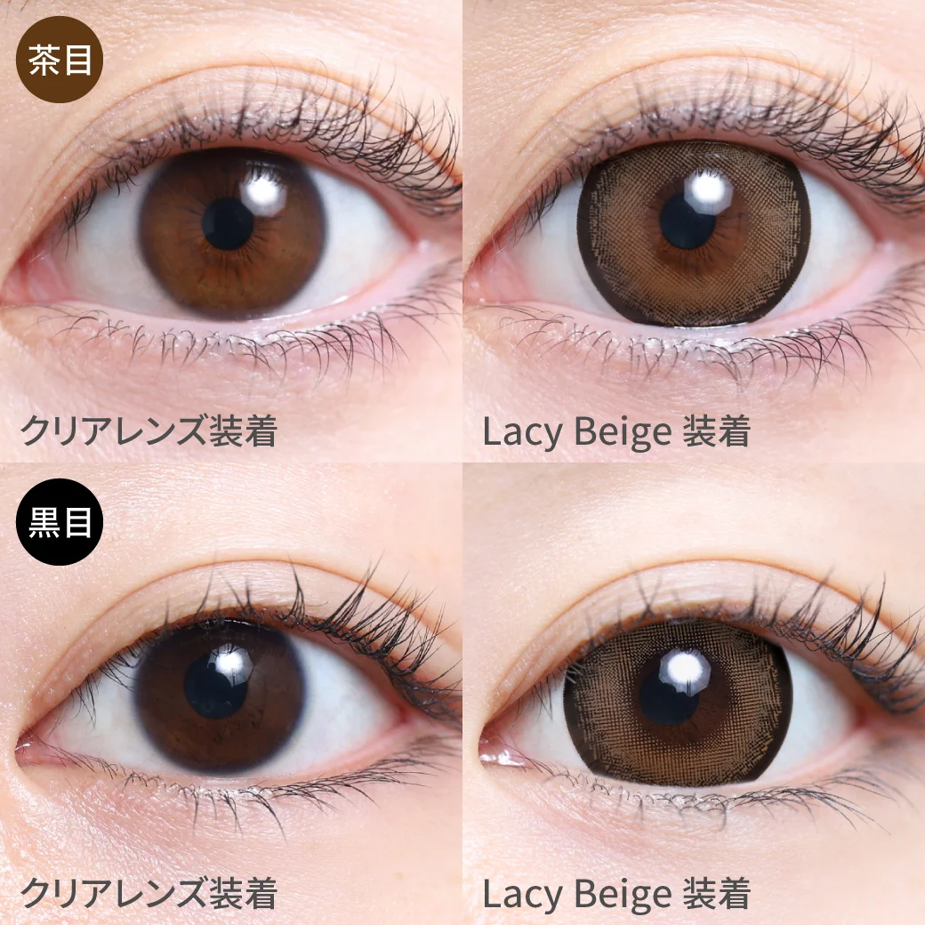 1day Lacy Beige 着画