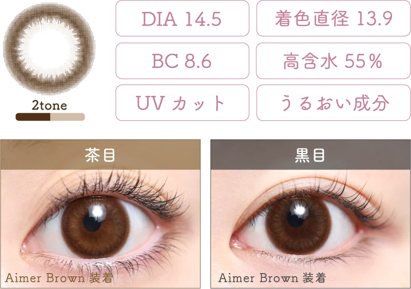 Aimer Brown 着画＆スペック