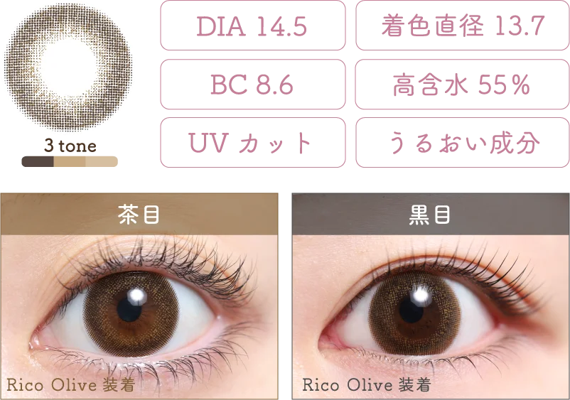 Rico Olive 着画＆スペック