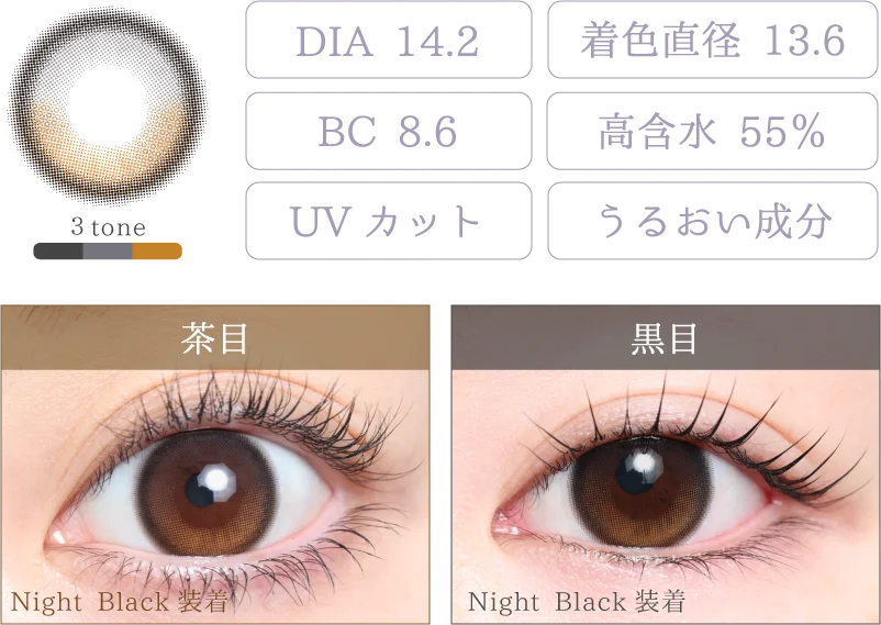 Night Black 着画＆スペック