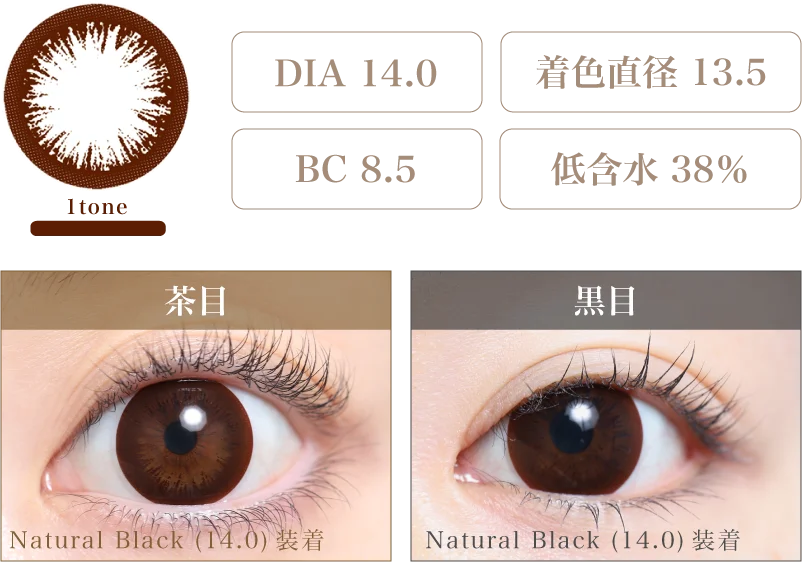 Natural Black(14.0) 着画＆スペック