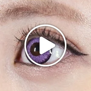 /product/537/_商品サムネイル_Saturn Violet サターンバイオレット着用動画 暗所でも輝く高発色デザイン×わざとらしくない上品な色味で理想の紫目になれるコスプレ向けカラコン。｜カラコン ワンデー